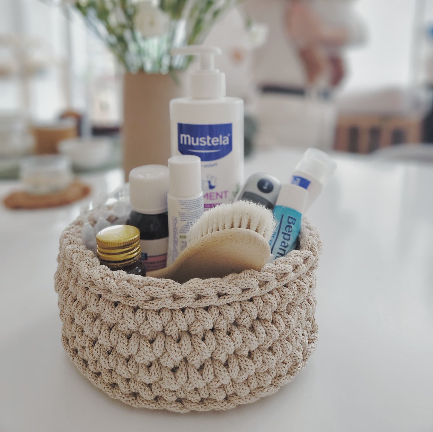 Paniers en crochet