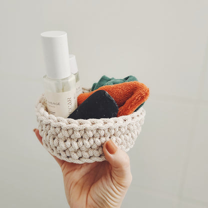 Paniers en crochet